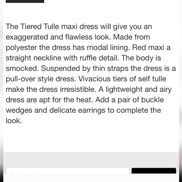 ANTHROPOLOGY NWT, TIERED TULE MAXI DRESS - Picture 5 of 6